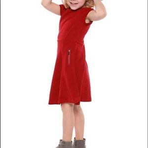 Dex little girl textured dress